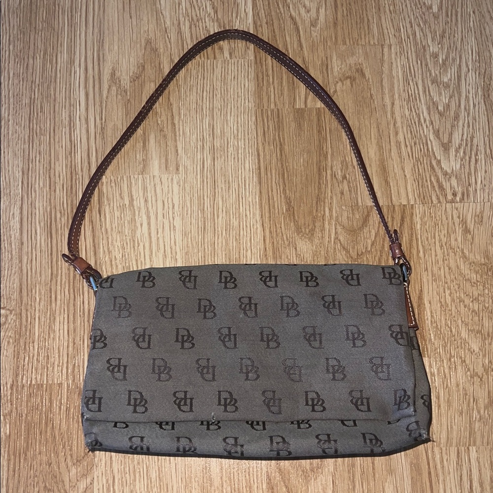 Dooney & Bourke Signature Jacquard Flap Baguette